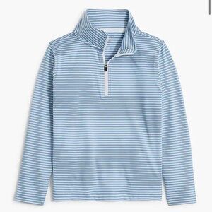 Boys Crew Cuts JCrew Performance Half Zip Pullover Shirt  Stripes NWT Size S